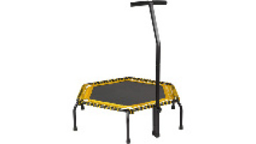 Gym fitness adjustable mini 50 inch hexagon trampoline with handle bar1