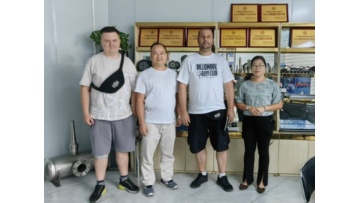 Dewy music fountain company welcome Mongolia Custom Visit