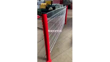 76.2mm*12.7mm anti-climb galvanized/pvc coated welded mesh fence used in army1