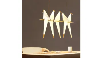Elegant Post-Modern Paper Crane Chandelier for Dining Spaces1