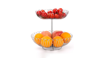 Double layer removable fruit basket