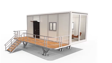 Innovative Prefabricated Container Home with Modern Mobile Furniture Design