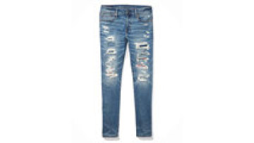 Custom Fashion Street Distressed Stretchy Skinny Jeans Men Denim Pants Man1