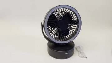 Latest 7200mAh USB Rechargeable 72h Lasting Time Portable Hanging 360 Rotation Camping Lantern With Ceiling Fan For Tent1