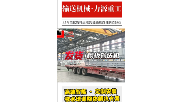 the video of slat conveyor delivering