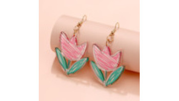 2021 Custom Acrylic Earrings Women Earring Custom Drop Dangle Resin Acrylic Earrings1