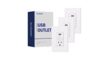 GFCI Wall Socket with USB Type A+C Chargers1