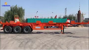 Skeleton semi trailer