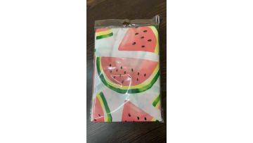 tablecloth with flannel back printed fruit