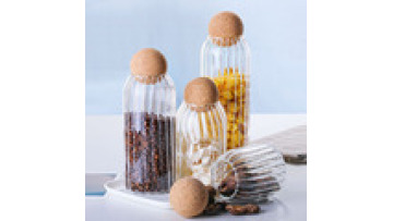 Wholesale Hot Sale Price Glass Food Cookie Jar With Wooden Lid Storage Jar Bottle Candy Jar1