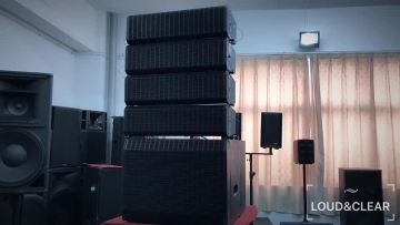 PA active pro line array speaker design mini 