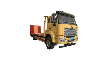 HOWO Wrecker Towing Truck Excavator Transportation Flatbed Truck1