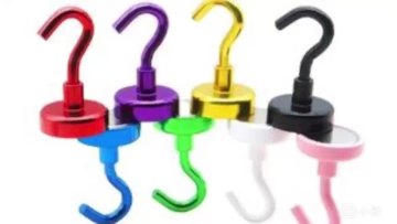 Strong  Colorfu  magnetic hook for wall hook refrigerators  non-marking hook1
