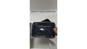 Black PP Food Container