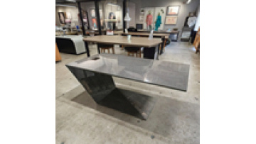 Modern Fashion Wood Veneer  Customizable Simple Special Shaped Desk Live Desk Secretary Desk1