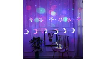 Magical Star and Moon LED Curtain Lights for Home Decor1