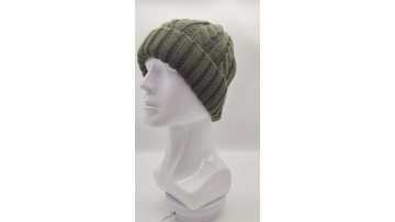 knitted beanie hat
