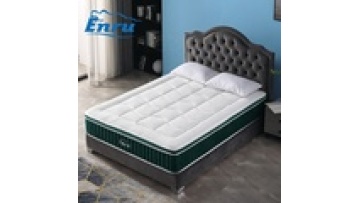 Euro Top Bed Mattress Queen King Size Fabric Latex Memory Foam Hotel Roll up Mattresses in a Box1