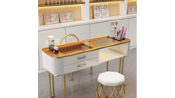 Modern style wholesale Free sample New models  tempering glass wireless charge furniture Beauty salon Manicure Nail table1