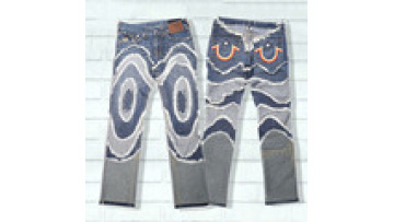 Manufacturer Custom Wholesale Heavyweight Vintage Streetwear Patch Splicing Denim Jeans Men Custom Jeans1