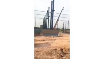 Prefabricated steel structure workshop metal warehouse shed building PRV4