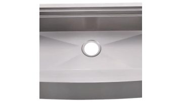 Modern 33 Kore Workstation 16 Gauge Farmhouse Single Bowl Stainless Steel Kitchen Sink with Integrated Ledge Rounded Apron Front1