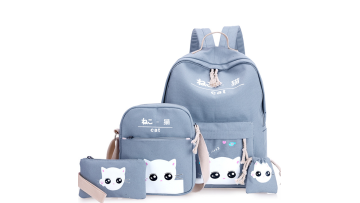 2022 wholesale good quality low MOQ cheap school bags&backpack set for college&high school student girls&kids1