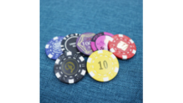 Custom Logo Fancy Apache Clay Tournament Poker Chips (40mm Ceramic Plastic & Acrylic with Metal Insert)1