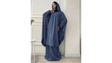 Abaya Wholesale Traditional Long Robe Khimar Ethnic Costumes Muslim Long Abaya With Hijab1