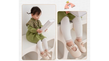 Girls' 9-point solid color lace children's legging