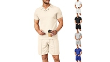 Custom Logo Workout Tracksuits | Summer Men's Two Piece Gym Wear Sets1