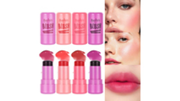 4 Colors Milk Jelly Blush Stick - Long Lasting, Non-Sticky Blush Stick Makeup1