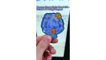 Dreamy Starry Night Cloud Girl