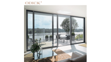 Aluminum Sliding Door Commercial Frame Doors Simple Modern Waterproof Graphic Design Interior Powder Coated Large Sliding Glass1