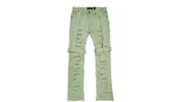 Custom Streetwear Jogger Fashion Distressed Denim Jeans For Men Designer High Quality Outdoor Slim Fit Men's Stacked Jeans1