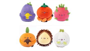 Cute fruit and vegetable plush doll pendant