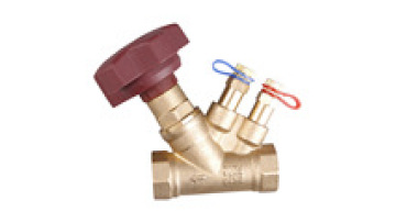 For HAVC Systems Orifice Plate Dual Regulating Balancing Flow Meter Valves Brass1