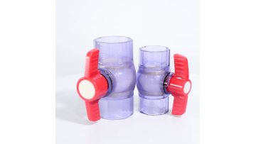 clear simple ball valve