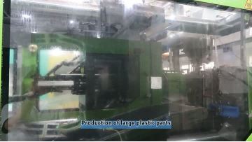 Production of large plastic parts