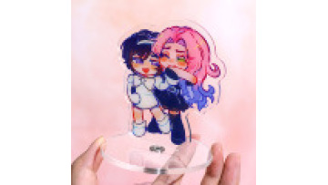 Custom Cartoon Anime Acrylic Rotate Stand Character Acrylic Logo Bracket Asian Desktop Display Custom Acrylic Standee Sheet1