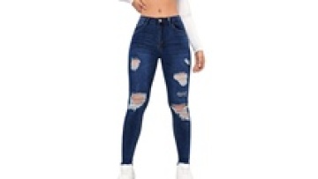 Girl's High Fashion Casual Cotton Skinny Stretchy Washed Denim Jeans For Women1