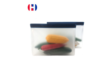 Food Snack Meat Fruit Leakproof PEVA Freezer Reusable Sandwich Storage Lunch Bags Stand Up Reusable Bags HOZ Kitchenware1