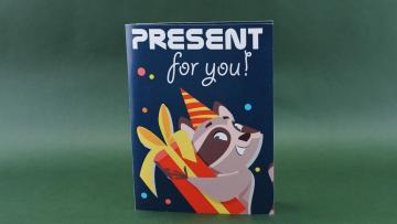 Raccoon Pop-Up Birthday Card with Music Motion