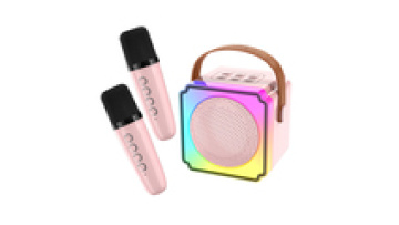 Sing Voice Changer Mic with LED Light for Karaoke Parties1