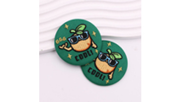 New Design Badge Cartoon Dog Cotton Embroidery Badge Student Backpack Cute Pendant Pin Embroidery Metal Button Pin1