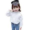 Toddler Girls Blouse Lace Girls Shirts Ruffles Children's Shirts For Girls Casual Style Baby Girl Clothes