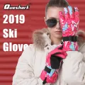Queshark Winter Windproof Waterproof Touch Screen Snowboard Ski Gloves Women Men Skiing Gloves Snowmobile Motorcycle Snow Mitten