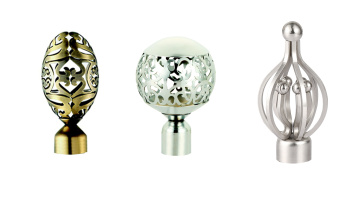 Egg-shaped curtain rod