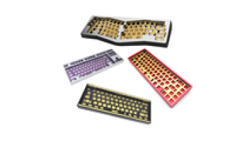 Custom Multicolor Anodizing Aluminum Alice Tkl Keyboard Case Plate Cnc Machining Mechanical CNC Keyboard1