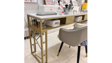 wholesale Free sample New models Modern style wireless charge marble furniture Manicure Beauty salon Nail table1